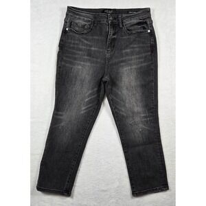 Judy Blue Pants Capri Crop Women's Black Denim Size 29